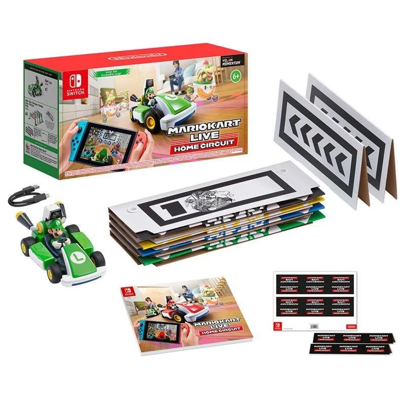 Nintendo Mario Kart Live Home Circuit LUIGI mašinėlės rinkinys