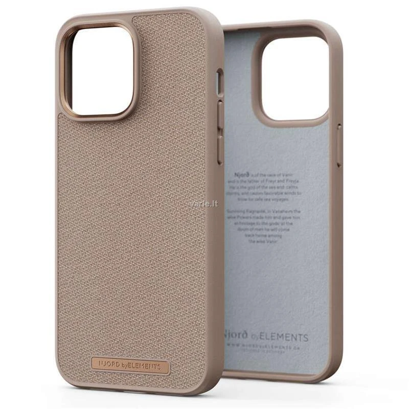 Njord „Just” dėklas skirtas iPhone 14 Pro max, rožinės spalvos Sand