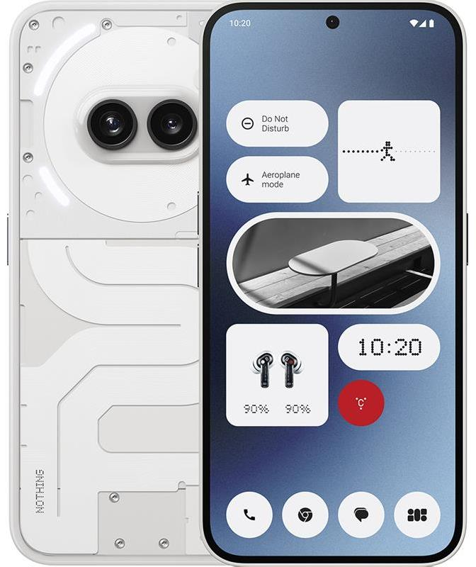 Išmanusis telefonas Nothing Phone (2a), 8+128 GB, Baltos spalvos
