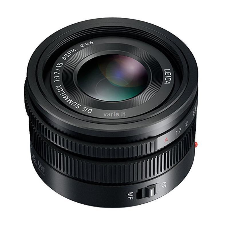 Objektyvas Panasonic Lumix 15mm F/1.7 Leica DG Summilux (Sidabrinis)
