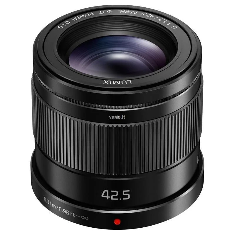 „Panasonic Lumix 42,5 mm f/1.7 G“ galinis OIS objektyvas
