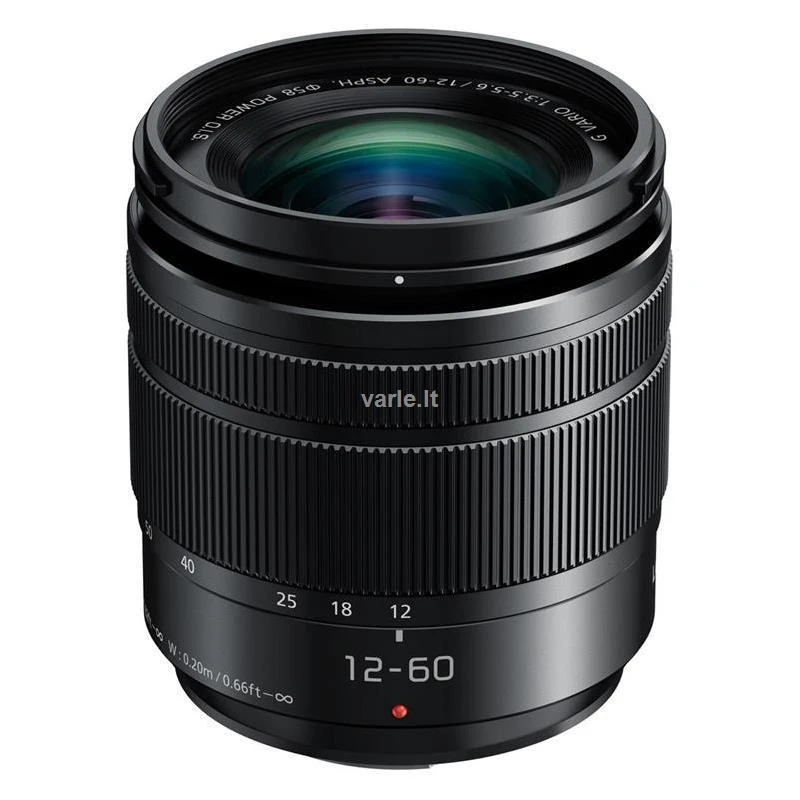Objektyvas Panasonic Lumix Vario 12-60mm f/3.5-5.6 G Power OIS Asph be originalios dėžutės