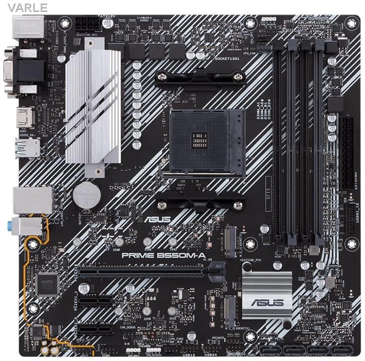 Pagrindinė plokštė ASUS AMD B550 / SAM4 / MicroATX / Memory DDR4 / Atminties lizdai 4 / 2xPCI-Express 3.0 1x / 1xPCI-Express 4.0 16x / 2xM.2 / 1x15pin D-sub / 1xDVI-D / 1xHDMI / 6xUSB 3.2 / 1xPS/2 / 1xRJ45 / 3xAudio port