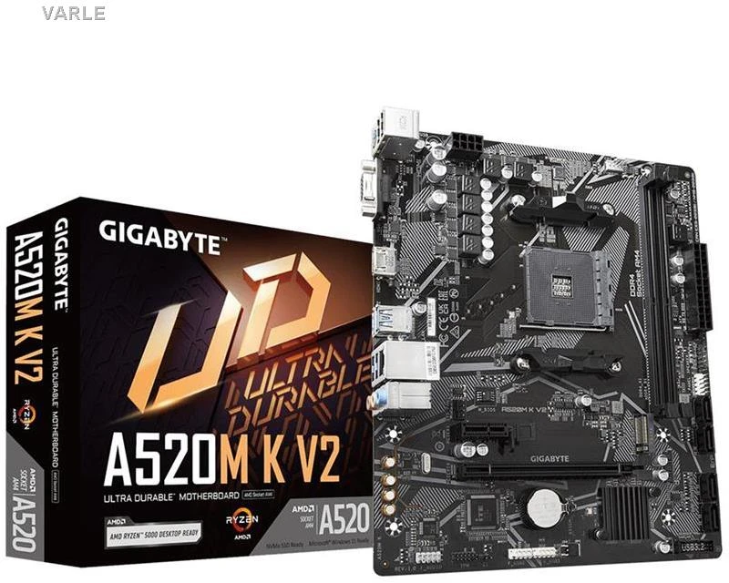 Pagrindinė plokštė GIGABYTE AMD A520/AM4/Micro-ATX/Memory DDR4/Atminties lizdai 2/1xPCI-Express 3.0 1x/1xPCI-Express 3.0 16x/1xM.2/1x15pin D-sub/1xHDMI/2xUSB 2.0/4xUSB 3.2/1xPS/2/1xRJ45/3xAudio port