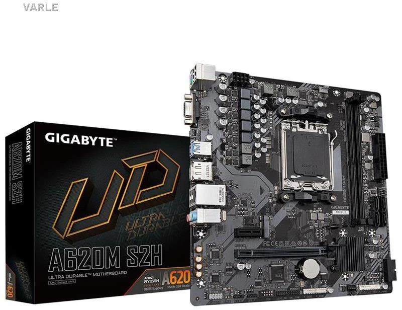 Pagrindinė plokštė Gigabyte Gigabaitas | A620M S2H 1,0 M/B | Procesorių šeima AMD | Procesoriaus lizdas AM5 | DDR5 DIMM | Atminties lizdai 2 | Palaikomos standžiojo disko sąsajos SATA, M.2 | SATA jungčių skaičius 4 | Lustų rinkinys AMD A620 | Mikro ATX