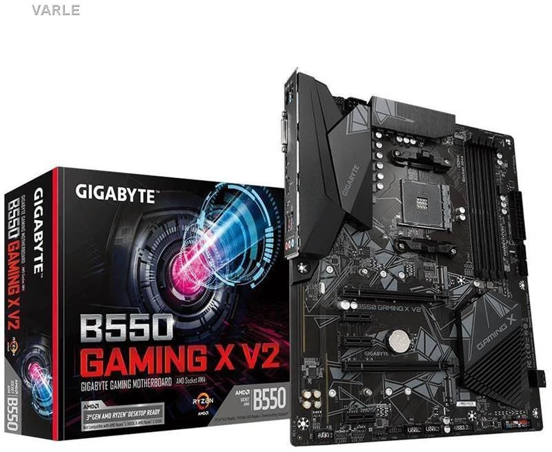 Pagrindinė plokštė GIGABYTE/AMD B550/AM4/ATX/Memory DDR4/Atminties lizdai 4/3xPCI-Express 3.0 1x/1xPCI-Express 3.0 2x/1xPCI-Express 4.0 16x/2xM.2/1xDVI-D/1xHDMI/2xAudio-In/1xAudio-Out/2xUSB 2.0/4xUSB 3.2/1xPS/2/1xRJ45