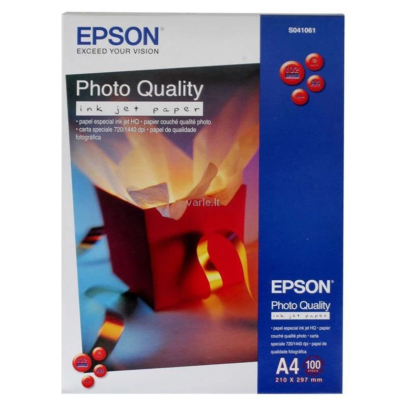 Epson Photo Quality , DIN A4, 102g/m² fotopopierius