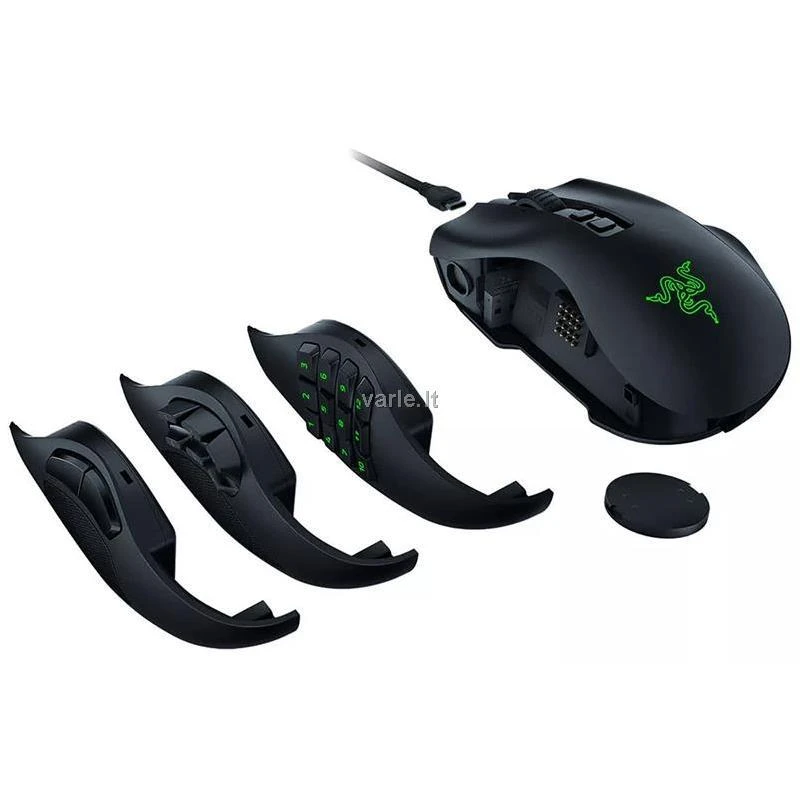 Razer | Naga V2 Pro | Pelė žaidimams | Wireless | 2.4GHz, Bluetooth | Juodas | Yes