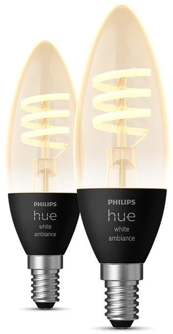 Philips Hue E14 WA 4,6W kaitinimo žvakė, 2 pak