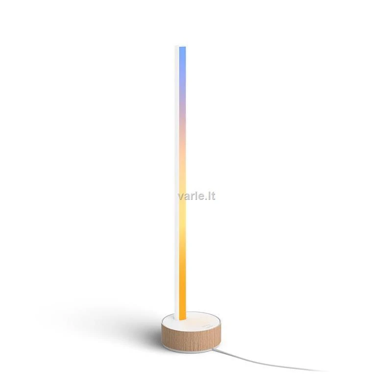Stalo gradientinis šviestuvas Philips Hue Signe Oak, Baltos spalvos aprašymas - Prekės nuotrauka