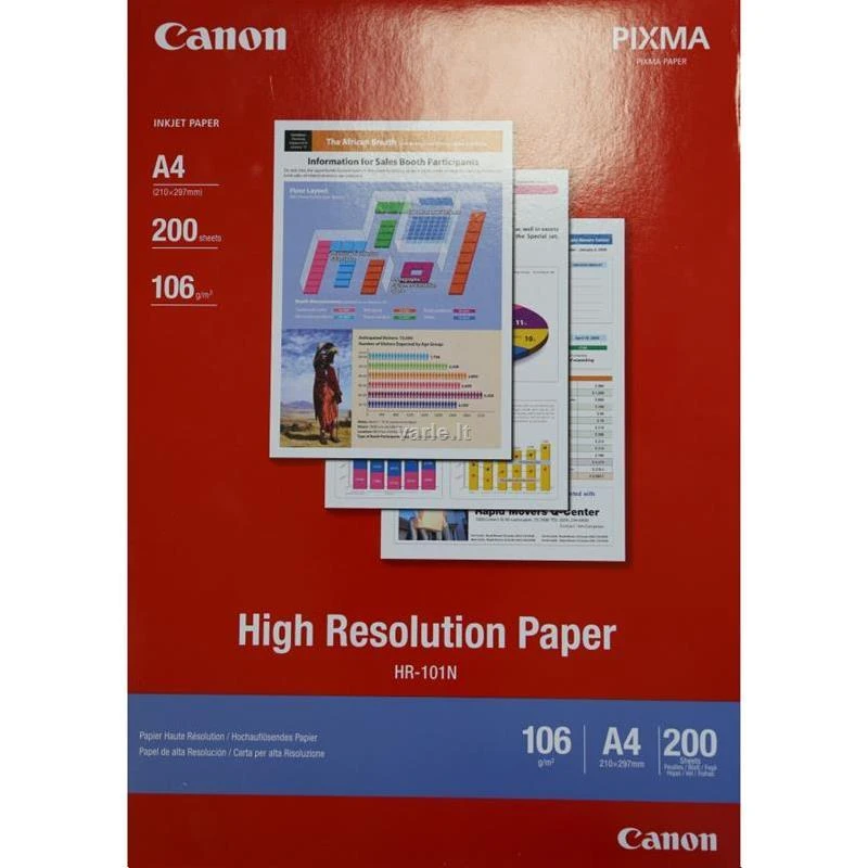 Canon HR-101N kopijavimo popierius A4 (210x297 mm) 200 lapai Balta