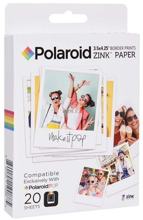 Polaroid Instant Zink Media 3,5x4,25 Pop 20 pak