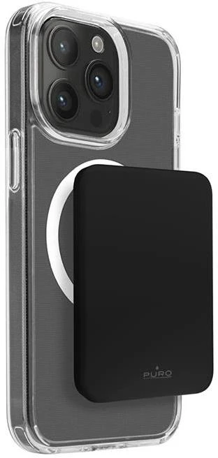 Nezatříděno Puro Elektrik Puro Mini Power Mag 4200mAh Power Bank su MagSafe USB-C - juodos spalvos