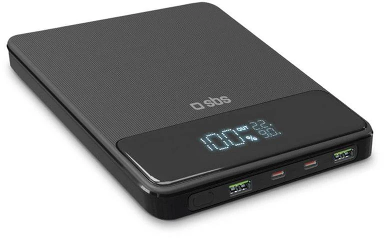 POWERBANK SBS TTBB10000LCDPD20 | uscita USB-C 20W, ricarica rapida, display LCD 10000 mAh, Nero POWERBANK SBS TTBB10000LCDPD20 | uscita USB-C 20W, ricarica rapida, display LCD 10000 mAh, Nero