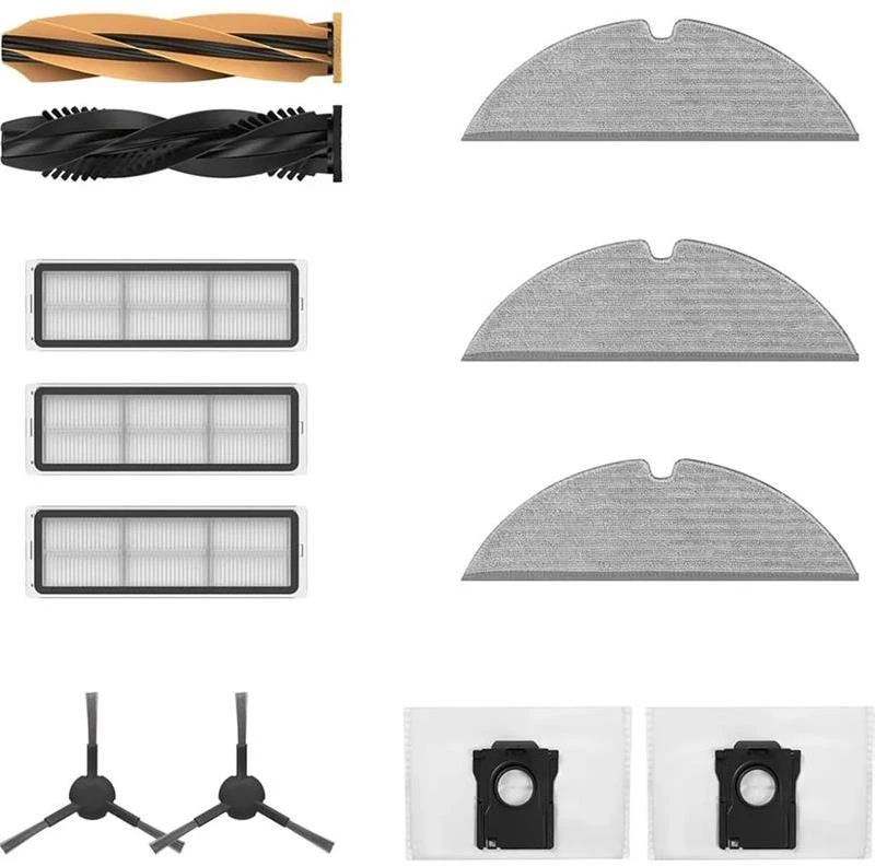 Siurblys - Dreame D20 Plus TroboWave DuoBrush, 3 Filtrai, 3 Šluostės