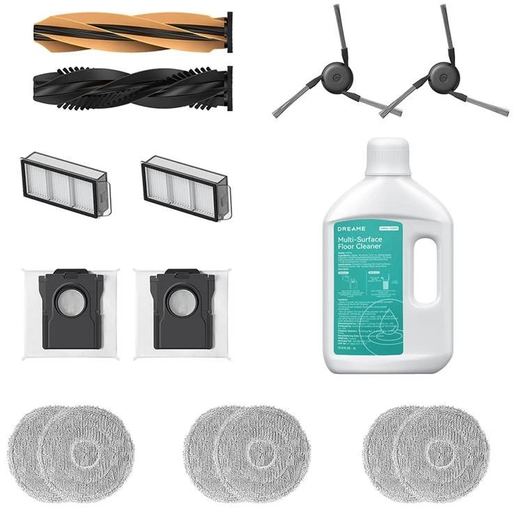 Priedų rinkinys RAK64 Dreame dulkių siurbliams - robotams X50 Ultra/X50 Master/L50 Ultra/L50 Pro Ultra/L40s Ultra/L40s Pro Ultra/X50 Ultra Complete/X50s Ultra/X50s Ultra Complete/X50s Master/L50s Ultra