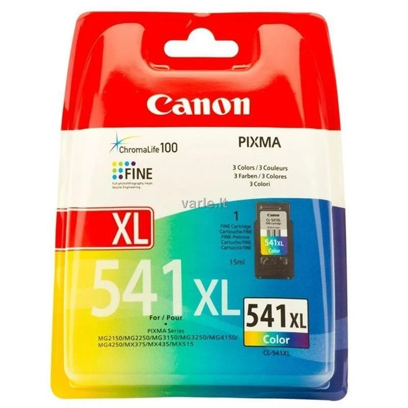Trispalvis Canon CL-541XL | Rašalo kasetė | Žydra, purpurinė, geltona