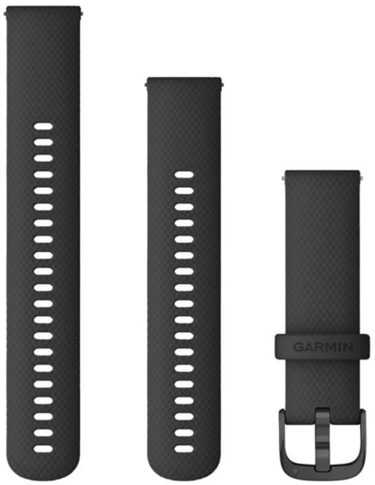 Garmin Quick Release Greitai atsegamas dirželis (22 mm), juodas su skalūno spalvos sagtimi