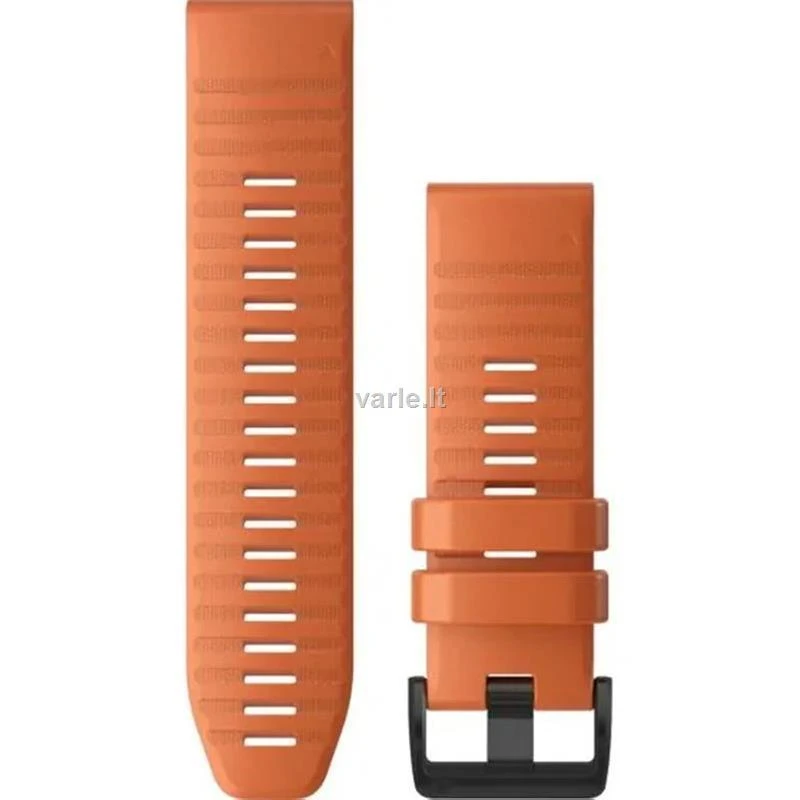 Išmaniojo laikrodžio Garmin greitai atsegamas, silikoninis dirželis, Oranžinės spalvos, 26mm