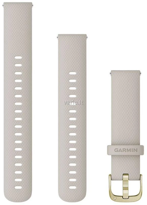 Išmaniojo laikrodžio Garmin Quick Release greitai atsegamas silikoninis dirželis, 18 mm, Smėlinės spalvos