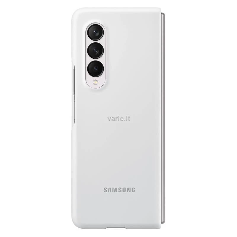 PF926TWE Silikoninis dėklas skirtas Samsung Galaxy Fold 3 (Baltas)
