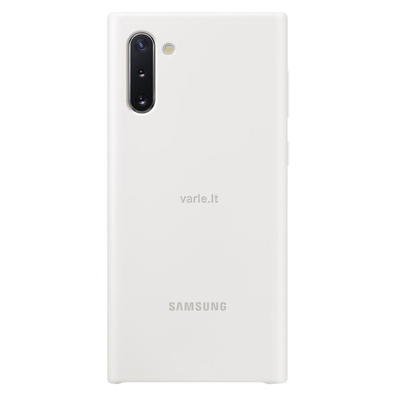 Samsung Galaxy Note10 Silikoninis dėklas (Baltas) PN970TWE 