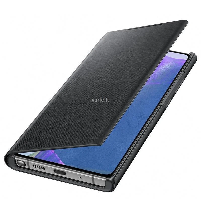 Dėklas NN980PBE LED vaizdo dangtelis, skirtas Samsung Galaxy Note 20 / Note 20 5G (Juodas)