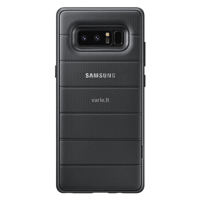Samsung Note 8 Apsauginis Atverčiamas Dėklas Juodas