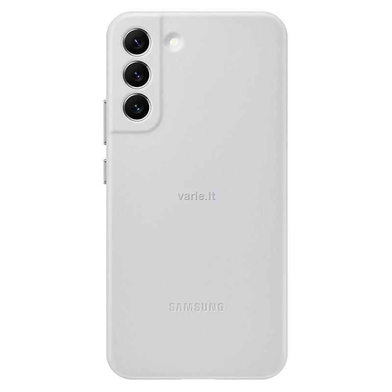Dėklas VS906LJE odinis dangtelis, skirtas Samsung Galaxy S22 Plus šviesiai pilkas (šviesiai pilkas)