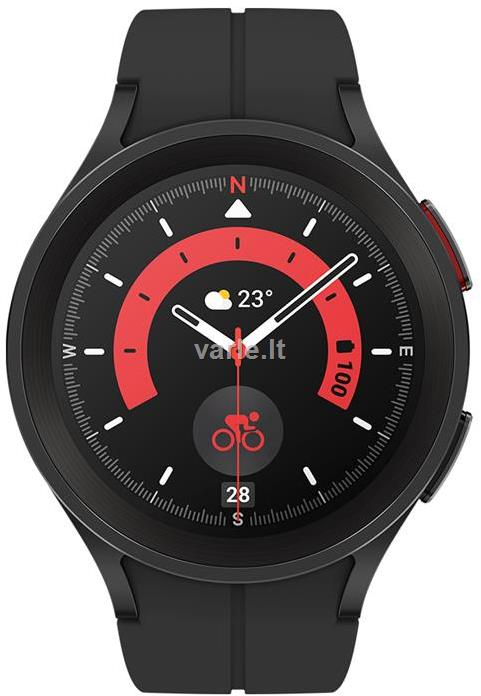 Išmanusis laikrodis Samsung Galaxy Watch Pro 5 BT (45 mm), Juodo titano spalvos