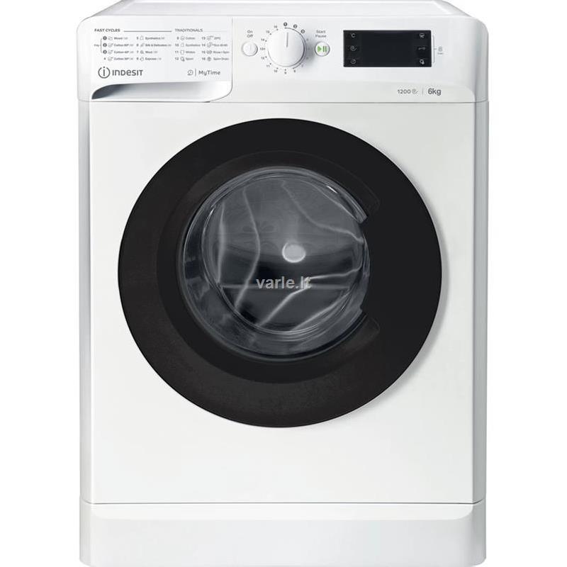 43 cm. gylio iš priekio pakraunama skalbimo mašina Indesit MTWSE 61252 WK  EE | Varle.lt