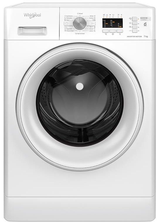 WHIRLPOOL Skalbimo mašina FFL 7259 W EE, 7kg, 1200 rpm, Energy class B, Gylis 57.5 cm