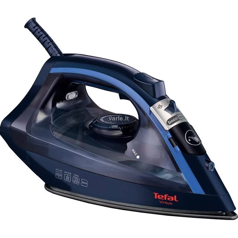 Tefal Virtuo FV 1713 lygintuvas Sauso ir garų tipo lygintuvas Mėlyna 2000 W