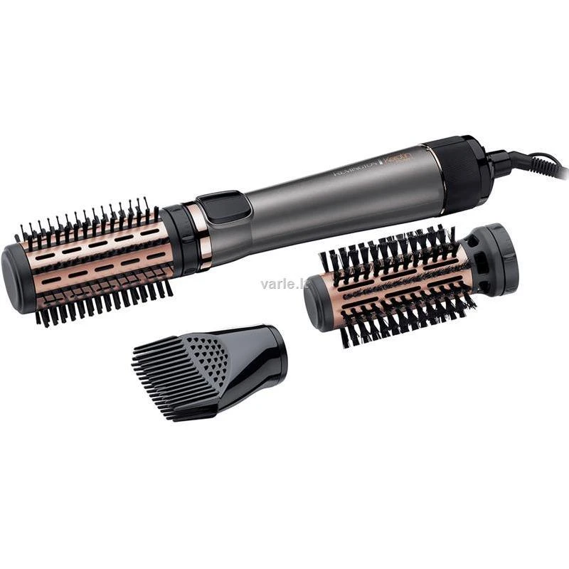 Remington Keratin Protect Rotating Air Styler | AS8810 | Keraminė šildymo sistema | Šildymo lygių skaičius 2 | 100 W | Pilkas/Juodas
