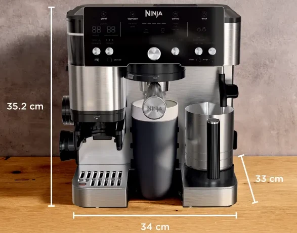 Superautomatinis kavos aparatas NINJA Luxe Essential ES501EU, Sidabrinis