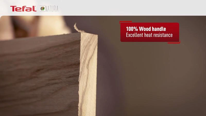 Medaus šaukštas Tefal Ingenio Wood, 17,5 cm, raudonas