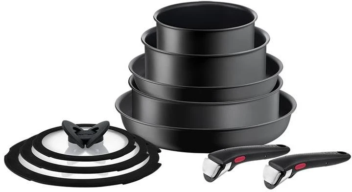 Nelimpančių puodų ir keptuvių rinkinys Tefal Ingenio Ultimate L7649153, 10 dalių