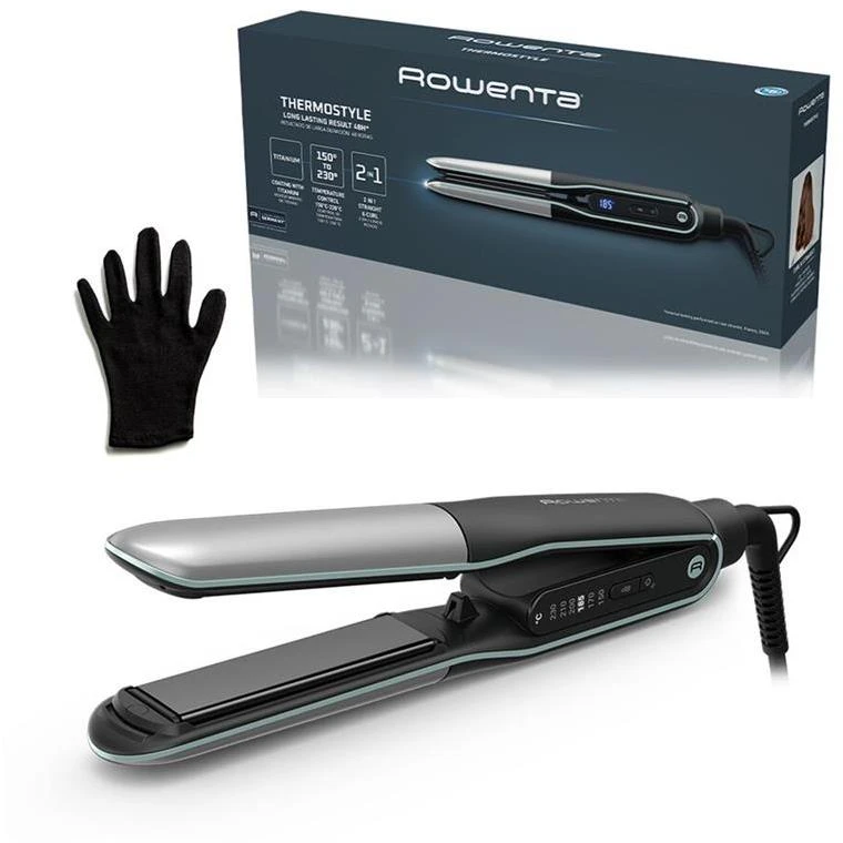 Rowenta Plaukų tiesintuvas | Thermostyle SF7120E0 | Ionic function | Temperature (max) 230 °C | Juodas