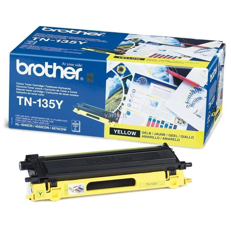 BROTHER TN-135Y TONER Geltonas 4000P