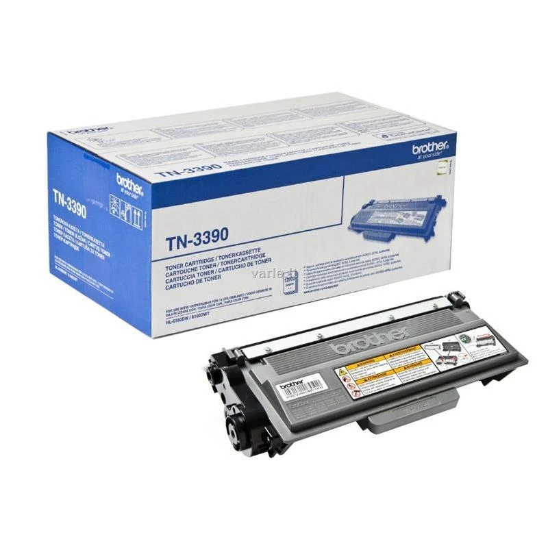Brother TN-3390 Toneris Cartridge, Juodas