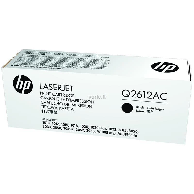 Hewlett Packard (HP) HP Q2612A cartridge, juodas