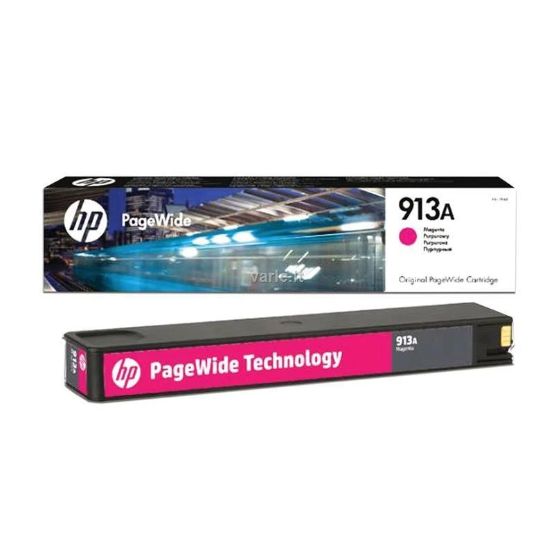 Hewlett Packard (HP) HP 913A purpurinė originali „PageWide“ kasetė