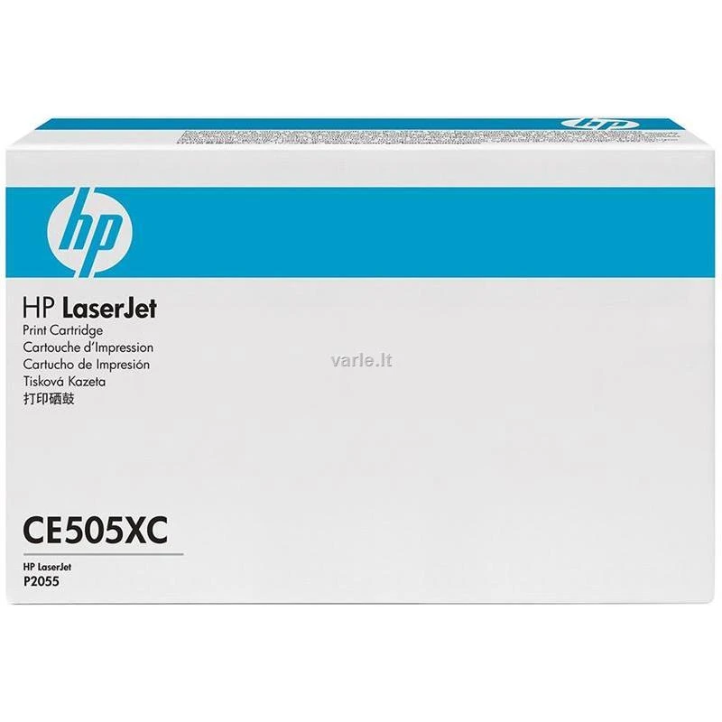 Hewlett Packard (HP) HP LaserJet CE505X Contract Juodas Print Cartridge Originalus Juoda 1 vnt