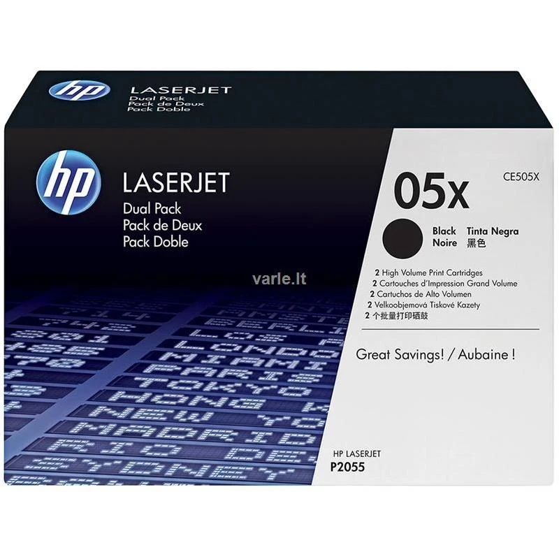 „Hewlett Packard“ (HP) „HP LaserJet P2055 Juodas“ spausdinimo kasetė (6 500 puslapių)