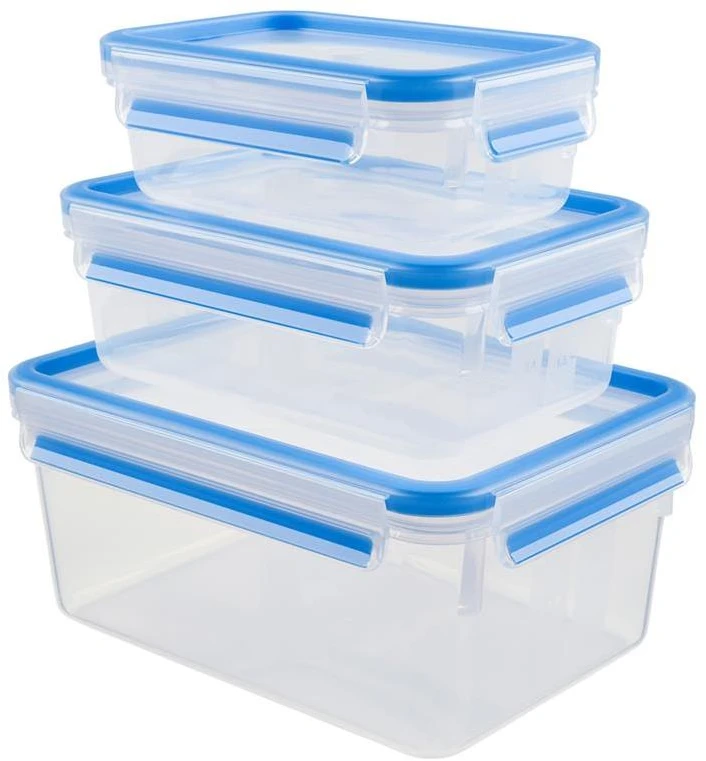 Tefal K30289 indas maistui laikyti „Box“ Stačiakampio formos Permatomas 3 vnt