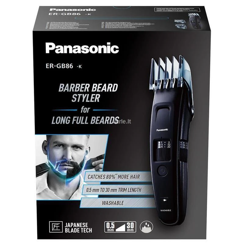 Barzdaskutė Panasonic ER-GB86-K503, Juoda