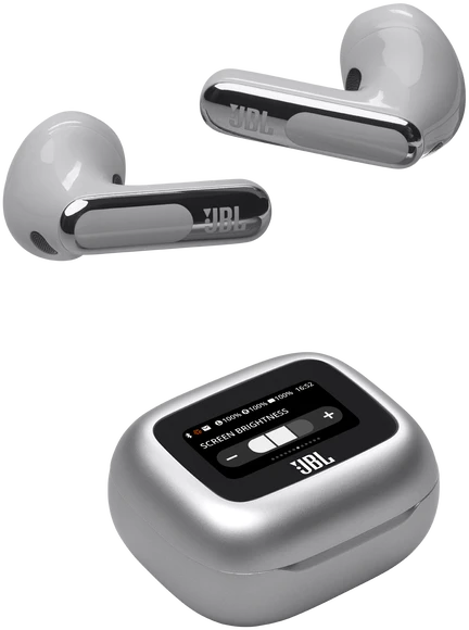 JBL Live Flex 3 TWS ausinės, Sidabrinės