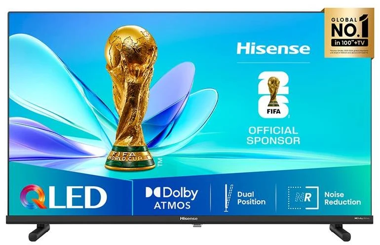 „HISENSE 32A5Q“ 32 colių QLED „FullHD“ vaizdo kokybės televizorius su „OS“ 60 Hz „Dolby Atmos“ vaizdo kokybe.