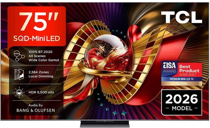 Televizorius TCL 75C8L Mini LED 75'' 4K Ultra HD Google TV