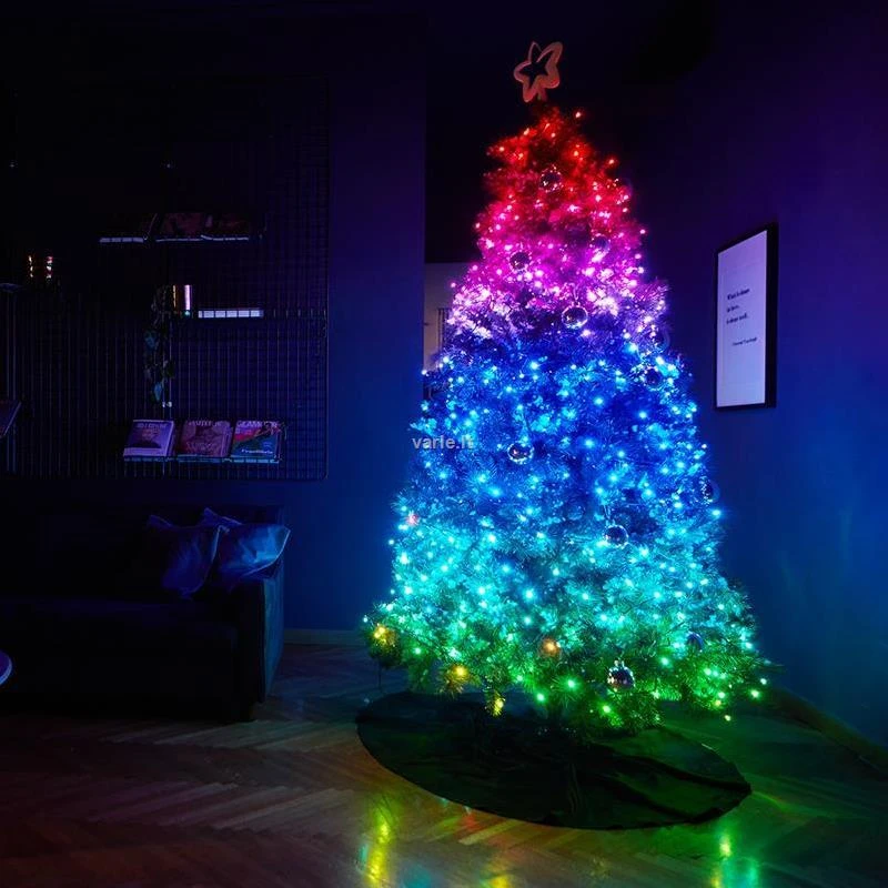 Kalėdinė išmanioji lempučių girlianda Twinkly Strings 600L 4,3mm RGB